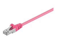 goobay CAT 5e SF/UTP 1m Netværkskabel Magenta