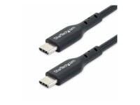 StarTech.com 1m (3ft) USB C Charging Cable, USB-C Cable, USB 2.0 Type-C Laptop Charger Cord, 60W 3A Power Delivery, TPE Jacket, USB-C Data Transfer Cable, M/M USB Type-C kabel 1m Sort
