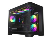 GameMax Infinity HYPE-M BK Tower Micro ATX Sort Transparent