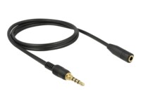 Delock Forlængerkabel til audio 2m Sort