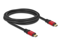 DeLOCK USB 2.0 USB Type-C kabel 2m Rød