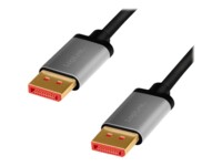 LogiLink DisplayPort kabel 3m Sort Grå