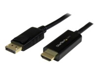 StarTech.com 5m (16 ft) DisplayPort to HDMI Adapter Cable - 4K DisplayPort to HDMI Converter Cable - Computer Monitor Cable (DP2HDMM5MB) Videoadapterkabel 5m Sort