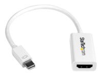StarTech.com Mini DisplayPort to HDMI 4K Audio / Video Converter - mDP 1.2 to HDMI Active Adapter for MacBook Pro/Air - 4K @ 30Hz - White (MDP2HD4KSW) Video transformer