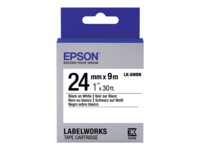 Epson LabelWorks LK-6WBN Mærkattape (2,4 cm x 9 m) 1kassette(r) C53S656006