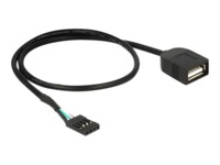 Delock USB internt kabel 40cm Sort