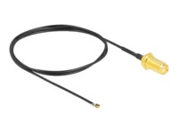 DeLOCK Koaksial 50cm Antennekabel Grey Sort