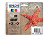 Epson 603XL Multipack Sort Gul Cyan Magenta Blæk C13T03A64010
