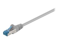 goobay CAT 6a SFTP, PiMF 25cm Patchkabel Grey