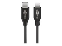 goobay Lightning-kabel 1m Sort