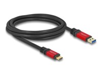 DeLOCK USB Type-C kabel 2m Sort Rød