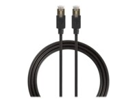 Nedis CAT 6 Foldet uskærmet snoet par (F/UTP) 1m Netværkskabel Antracit (sort)