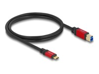 DeLOCK USB 3.1 USB Type-C kabel 1m Sort Rød