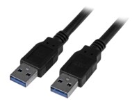 StarTech.com 3m 10 ft USB 3.0 Cable - A to A - M/M - Long USB 3.0 Cable - USB 3.1 Gen 1 (5 Gbps) (USB3SAA3MBK) USB-kabel 3m Sort