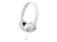 Sony MDR ZX310AP Kablet Hovedtelefoner Hvid