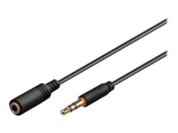 goobay AVK 184-0050 mini Forlængerkabel til audio 50cm Sort