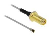 DeLOCK Koaksial 20cm Antennekabel Grey