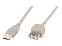 ASSMANN USB forlængerkabel 1.8m Beige