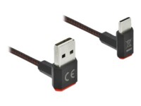 Delock Easy USB Type-C kabel 1m Sort Rød