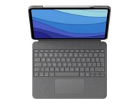 Logitech Combo Touch Tastatur og folio-kasse 16-niveau Kabling Schweizisk Apple 12.9-inch iPad Pro (5. generation)