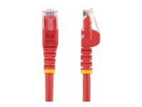 StarTech.com 1.5m CAT6 Cable - Red Snagless CAT 6 Wire - 100W RJ45 UTP 650MHz Category 6 Network Patch Cord UL/TIA (N6PATC150CMRD) CAT 6 Ikke afskærmet parsnoet (UTP) 1.5m Patchkabel Rød
