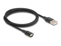 Delock USB-opladerkabel 1m Sort
