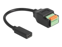 Delock USB-adapterkabel 15cm Sort Grøn