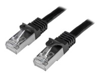 StarTech.com 2m Black Cat6 / Cat 6 Shielded (SFTP) Patch Cable 2 m CAT 6 Kabel med afskærmning med folie og kobberfletning (SFTP 2m Patchkabel Sort