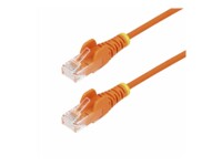 StarTech.com 1m Orange Slim CAT6 Ethernet Cable, Snagless, 28AWG, LSZH CAT 5/5e/6 Ikke afskærmet parsnoet (UTP) 1m Patchkabel Orange
