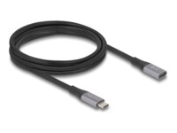 Delock USB Type-C forlængerkabel 2m Sort Grå