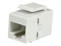 StarTech.com White Cat 6 RJ45 Keystone Jack Network Coupler F/F - RJ45 Coupler - Cat6 Coupler - F/F Cat6 Keystone Jack White Modular (C6KEYCOUPLWH) CAT 6 Netværkskobling Hvid