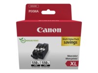 Canon PGI 550PGBK XL Twin pack Sort 500 sider Blækbeholder