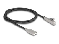 DeLOCK USB 2.0 USB Type-C kabel 1m Sort Sølv
