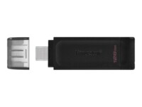 Kingston DataTraveler 70 128GB USB-C 3.2 Gen 1 USB stick Sort