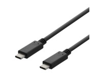 DELTACO USBC-2001 USB Type-C kabel 1m Sort