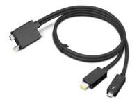 Lenovo Split Cable Thunderbolt kabel 70cm Sort