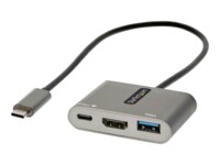 StarTech.com USB C Multiport Adapter, USB-C to HDMI 4K Video, 100W Power Delivery Passthrough Charging, 2-Port USB 3.0 Hub 5Gbps (1xType-C/1xA), USB-C Mini Dock, USB-C Travel Dock - Portable Laptop Docking Station USB-C / Thunderbolt 3 / Thunderbolt 4 Doc