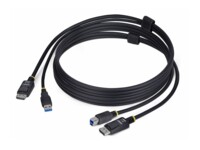 StarTech.com 6ft (1.8m) DisplayPort and USB 5Gbps KVM Cable Kabel til tastatur / video / mus (KVM)