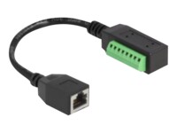DeLOCK CAT 5e Ikke afskærmet parsnoet (UTP) 21.5cm Netværksadapter Sort