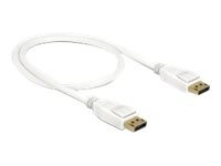 Delock DisplayPort kabel 50cm Hvid