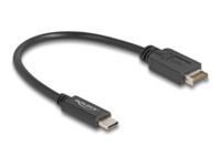 DeLOCK USB 3.2 Gen 2 USB Type-C kabel 25cm Sort
