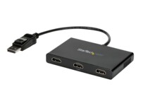 StarTech.com MST Hub DisplayPort to HDMI Multi-Monitor Splitter - 3-Port MST Hub - DP 1.2 to 3x HDMI MST Hub (MSTDP123HD) Video-/audiosplitter HDMI / DisplayPort