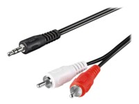 goobay AVK 118-0150 Q Audiokabel 1.5m Sort