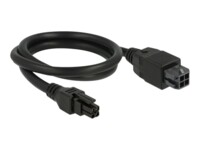 Delock Forlængerkabel til strøm 50cm Sort