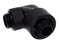 Alphacool Eiszapfen Connector Series 90° Socket 16/10mm Flydende kølesystems kompresseion vinklet fitting 1-pack Sort