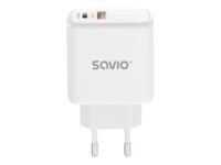 SAVIO Adapter 30Watt 1xUSB-A 2.0 1xUSB-C