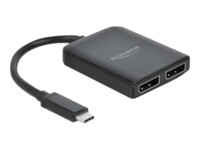 DeLock USB Type-C Splitter (DP Alt Mode) to 2 x DisplayPort MST / VXP Videosplitter DisplayPort