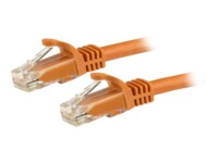 StarTech.com 3m CAT6 Cable - Orange Snagless CAT 6 Wire - 100W RJ45 UTP 650MHz Category 6 Network Patch Cord UL/TIA (N6PATC3MOR) CAT 6 Ikke afskærmet parsnoet (UTP) 3m Patchkabel Orange