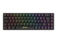 Sharkoon PureWriter W65 Tastatur Mekanisk RGB Trådløs Kablet Tysk