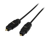 StarTech.com 15 ft Thin Toslink Digital Optical SPDIF Audio Cable - 15ft / 15 Feet Optical Audio Cable (THINTOS15) Digital lydkabel (optisk) 4.6m Sort